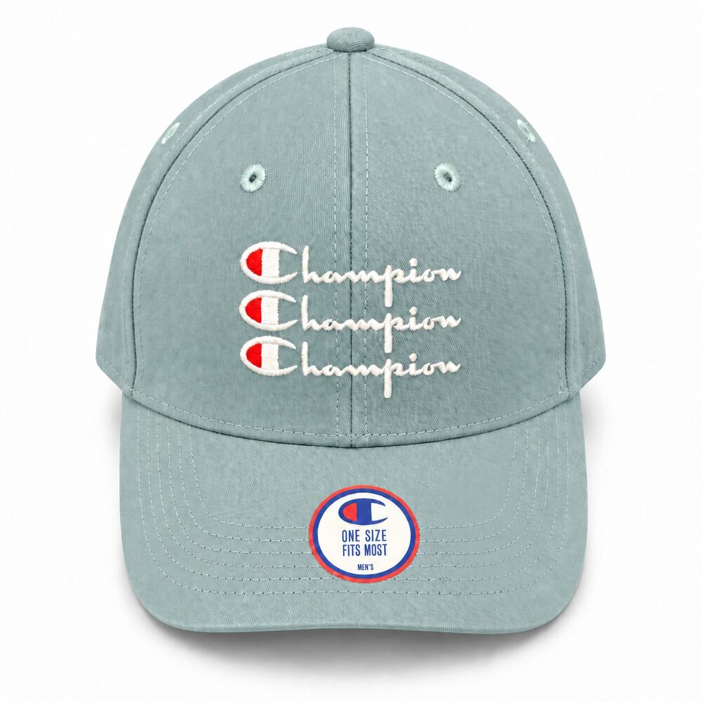 Champion Life Classic Twill Strapback Hat Carefree Tea Logo NEW